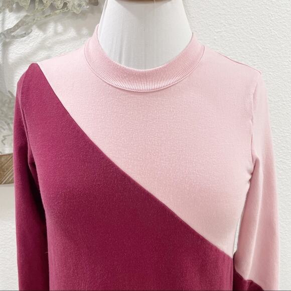 Summersalt Softest French Terry Pullover Pink Rosewood Shell Small - Picture 3 of 9